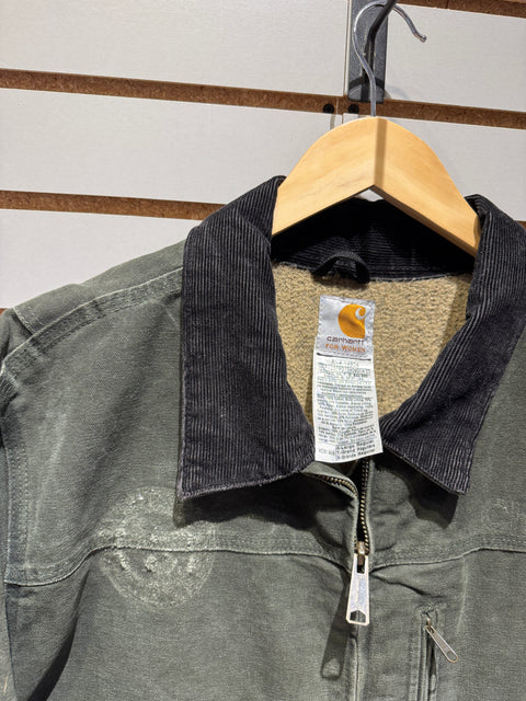 Vintage Green Carhartt Detroit Jacket Size XL Women's