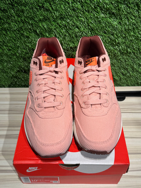 Nike Air Max 1 PRM Corduroy Coral Stardust Sz 10.5