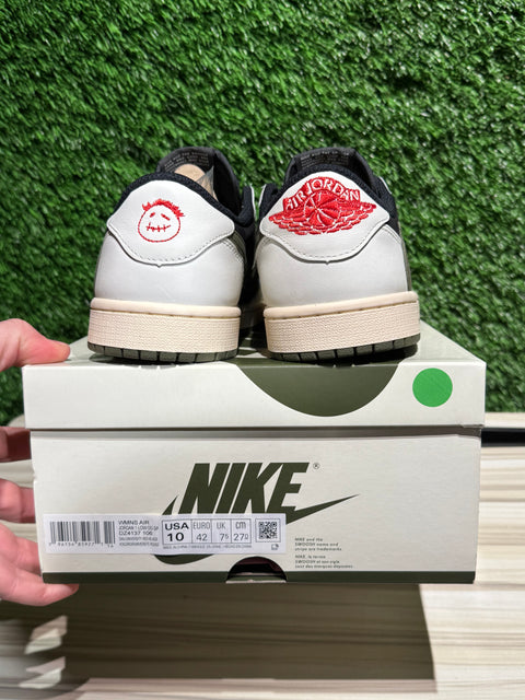 Jordan 1 Retro Low OG SP Travis Scott Olive (Women's) Sz 10W/8.5M