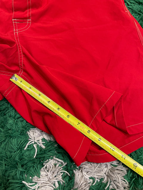 Polo Ralph Lauren Red Swim Shorts Cargo Pocket Board Trunks