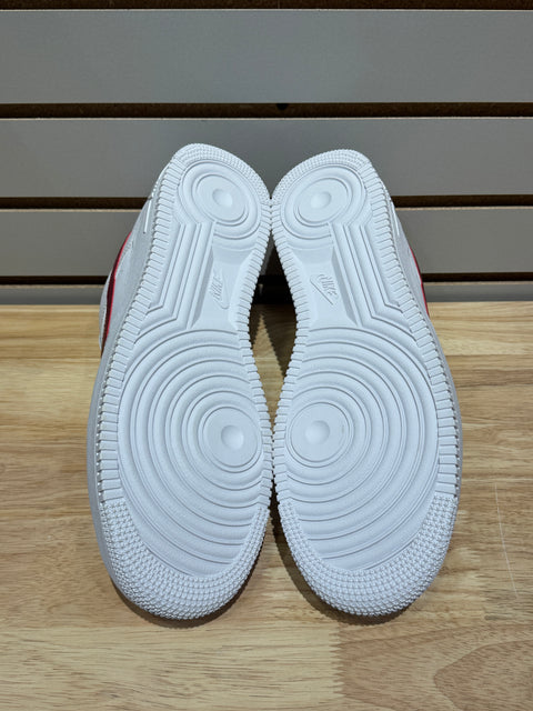 Nike Air Force 1 Low White Team Red Sz 12