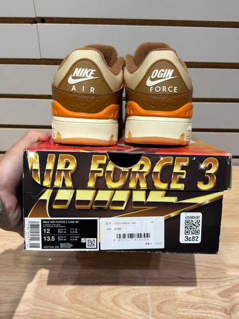 Nike Air Force 3 Low SP Nigo Light British Tan (OGIN Edition) Sz 12