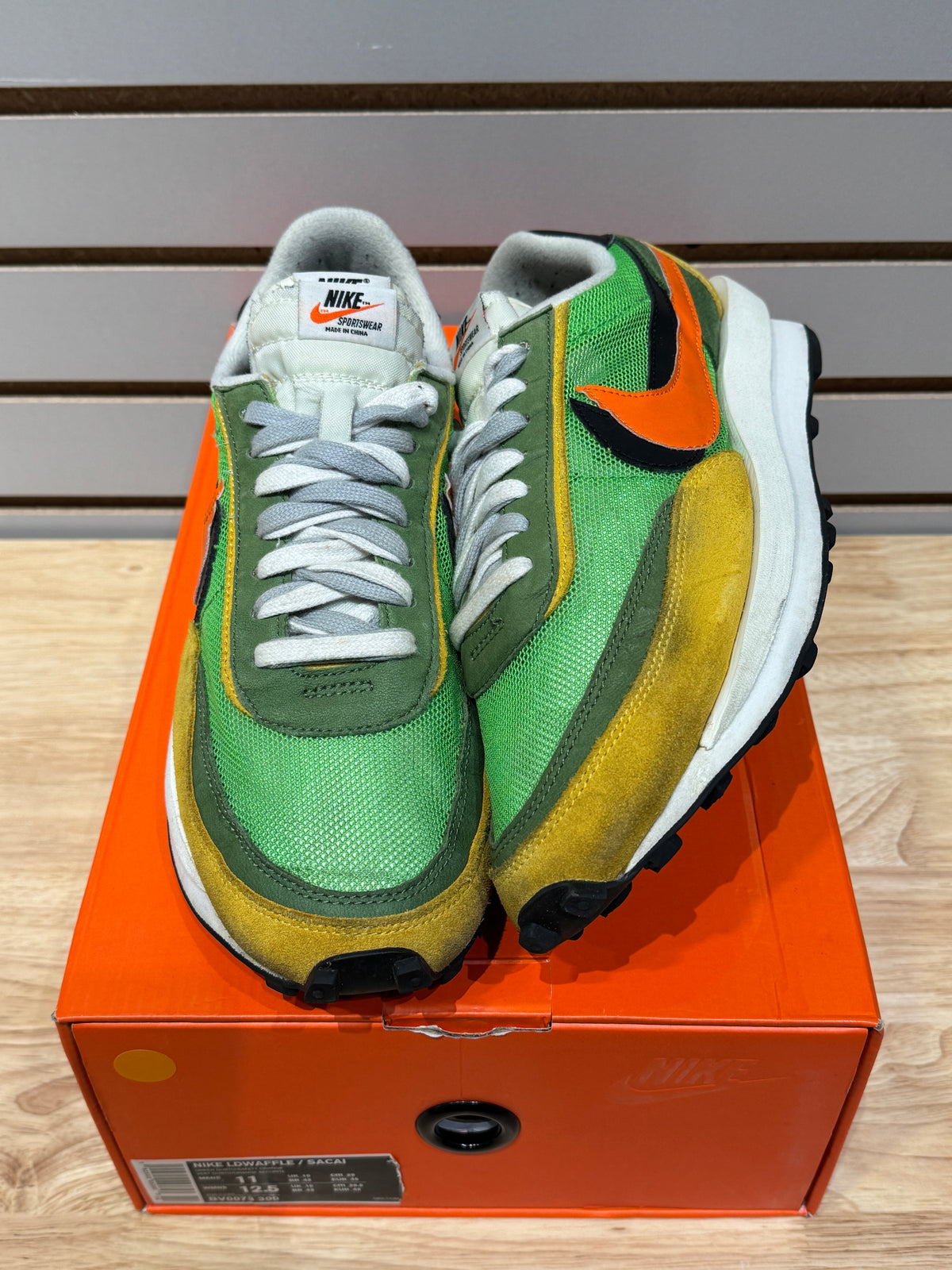 Sacai Ldwaffle Nike Sacai Waffle Green Multi Nike X Sacai Shoes 