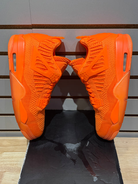 Jordan 4 Retro Flyknit Orange Sz 9