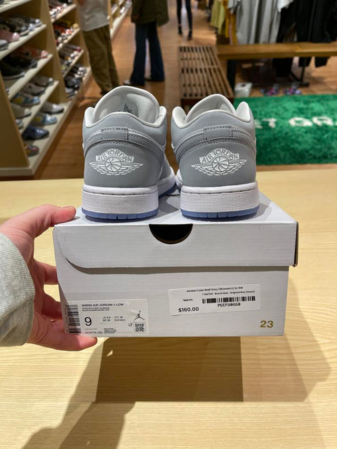 Jordan 1 Low Wolf Grey (Women's) Sz 9W