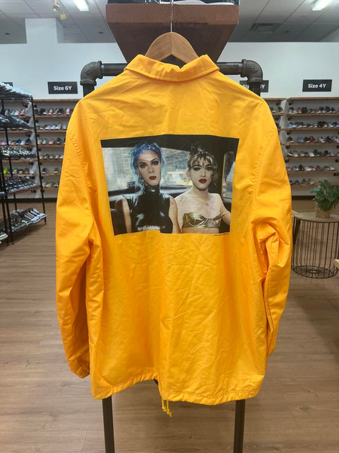 Supreme Nan Goldin Misty and Jimmy Paulette Coaches Jacket Gold Sz XL