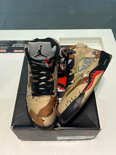 Jordan 5 Retro Supreme Desert Camo