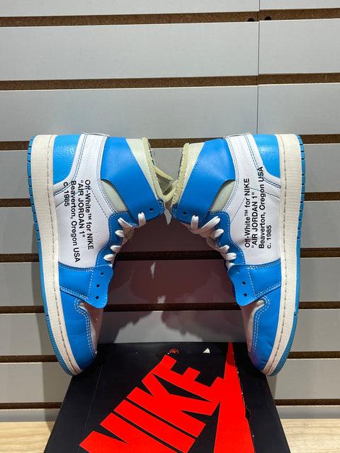 Jordan 1 Retro High Off-White University Blue Sz 10.5