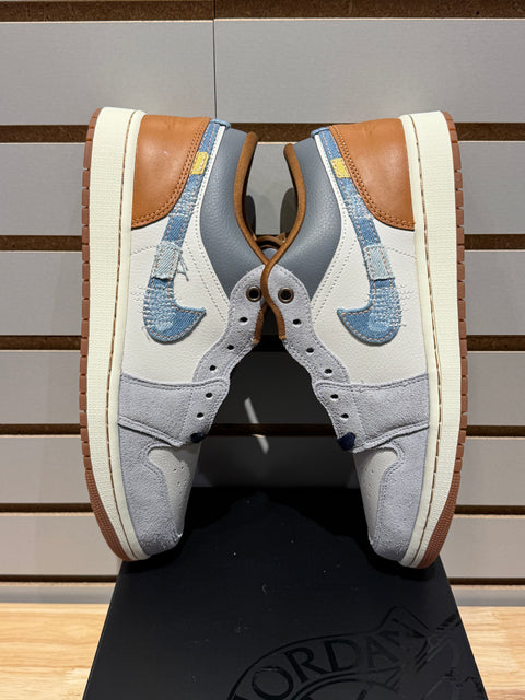 Jordan 1 Low SE Phantom Repaired Denim Swoosh