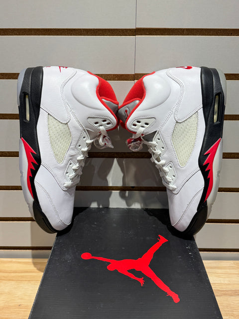 Jordan 5 Retro Fire Red Silver Tongue (2020) Sz 10M