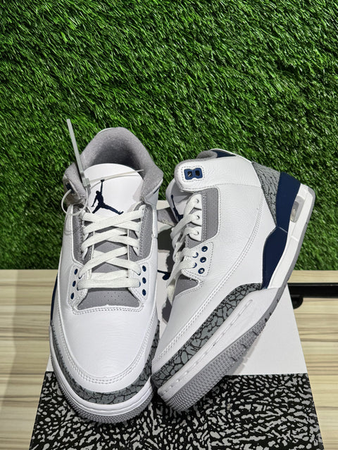 Jordan 3 Retro Midnight Navy Sz 9M
