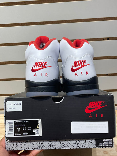 Jordan 5 Retro Fire Red Silver Tongue (2020) Sz 11