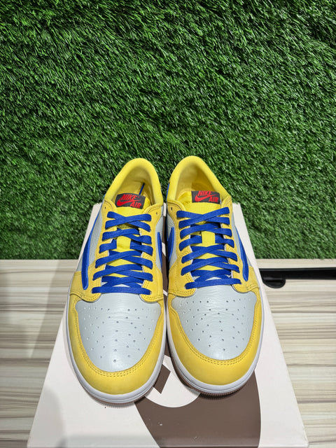 Jordan 1 Retro Low OG SP Travis Scott Canary (Women's) Sz 10.5M