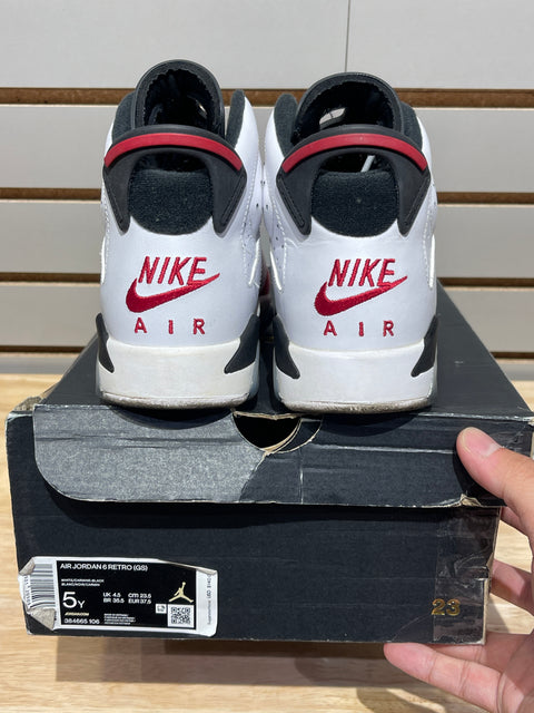 Jordan 6 Retro Carmine (2021) (GS) Sz 5Y