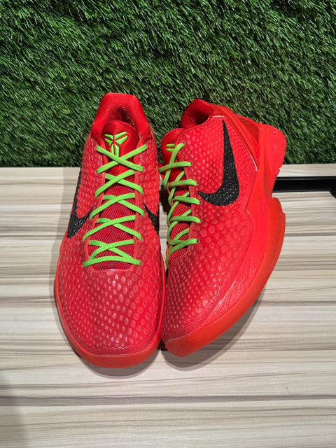 Nike Kobe 6 Protro Reverse Grinch Sz 10.5M