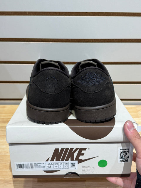 Jordan 1 Retro Low OG SP Travis Scott Velvet Brown Sz 12