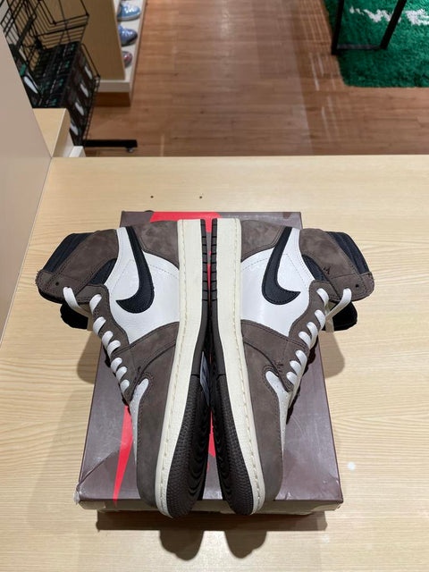 Jordan 1 Retro High OG SP Travis Scott Mocha Sz 9