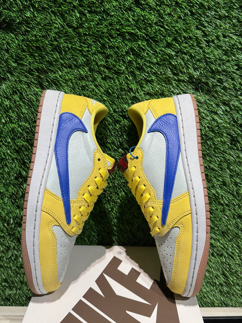 Jordan 1 Retro Low OG SP Travis Scott Canary (Women's) Sz 7M/8.5W
