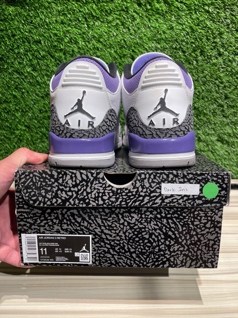 Jordan 3 Retro Dark Iris Sz 11M