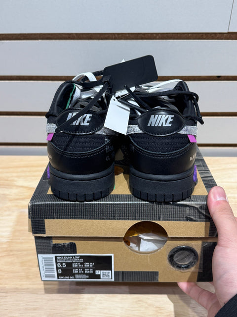 Nike Dunk Low Off-White Lot 50 Sz 6.5