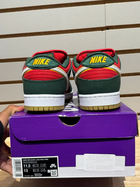 Nike SB Dunk Low Pro PRM Seattle Supersonics Sz 11.5M