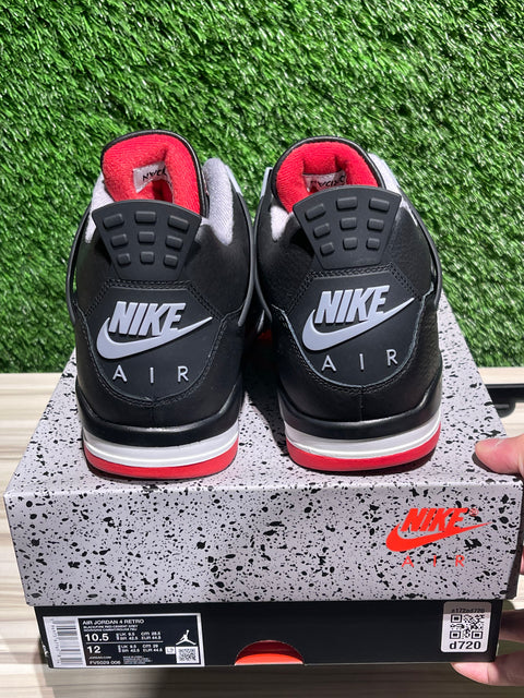 Jordan 4 Retro Bred Reimagined Sz 10.5M
