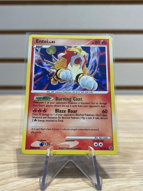 Entei - 4/132 (Cracked Ice Holo) - Pokemon Miscellaneous Cards & Products (MCAP)