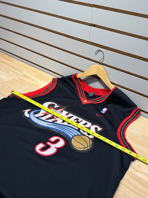 Vintage Nike Sixers Allen Iverson #3 Jersey Sz L