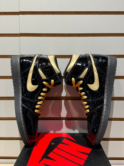 Jordan 1 Retro High Black Metallic Gold (2020) Sz 10