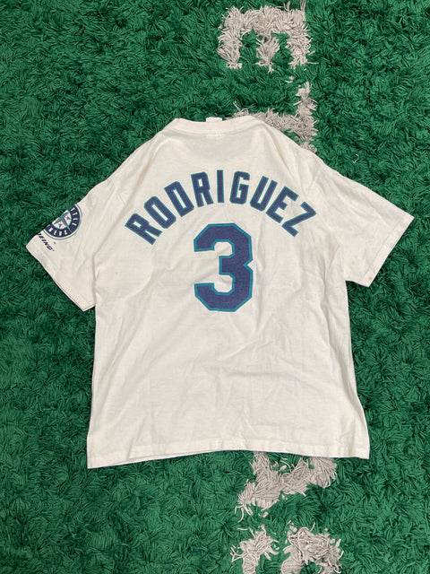 Vintage Kids Seattle Mariners Rodriguez Faux-Jersey T-Shirt