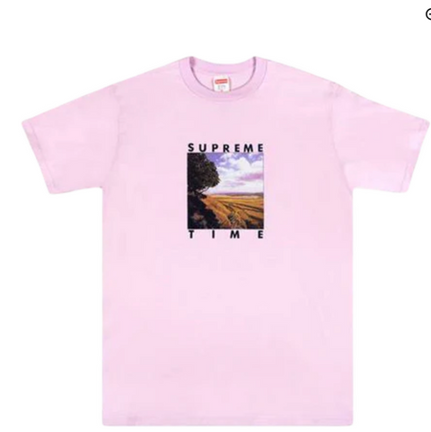 Supreme Light Purple Time Tee Sz XL