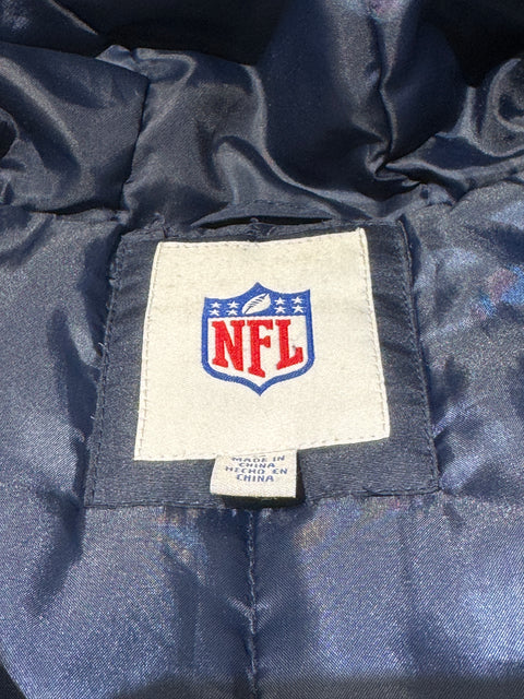 NFL Seattle Seahawks Navy Puffer Jacket Sz M