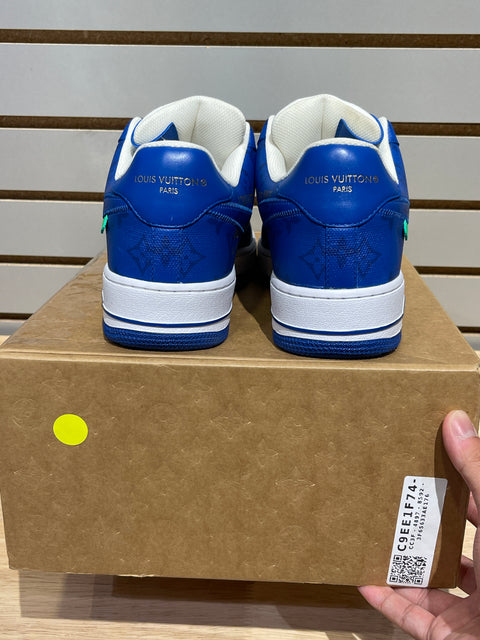 Louis Vuitton Nike Air Force 1 Low By Virgil Abloh White Royal Sz 9.5