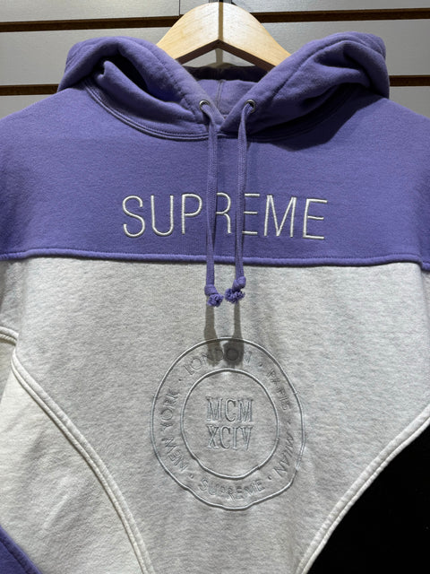 Supreme Milan Hooded Sweatshirt Light Violet Sz Small