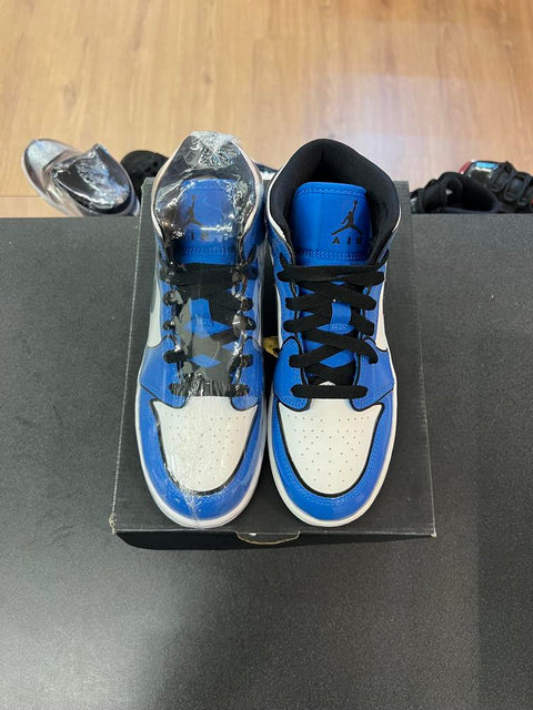 Jordan 1 Mid Signal Blue (GS) Sz 4Y