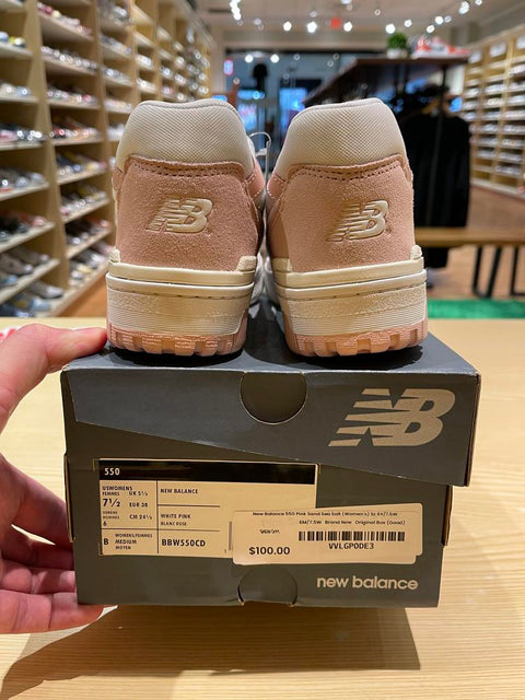 New Balance 550 Pink Sand Sea Salt (Women's) Sz 6Y/7.5W