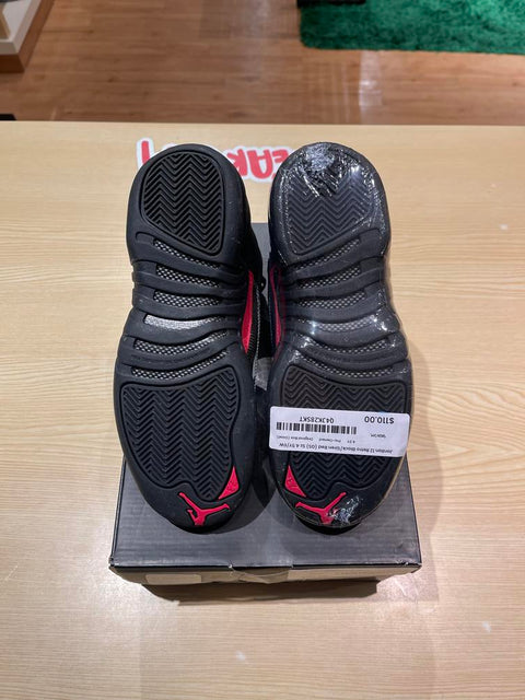 Jordan 12 Retro Black/Siren Red (GS) Sz 4.5Y/6W