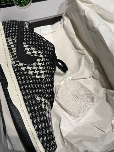 Nike Dunk Low Harris Tweed White Black Multi (Women's) Sz 11M