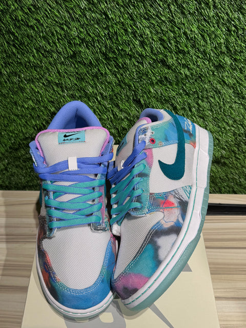 Nike SB Dunk Low Futura Laboratories Bleached Aqua Sz 10.5