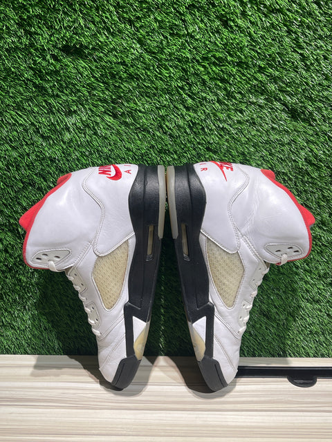Jordan 5 Retro Fire Red Silver Tongue (2020) Sz 13