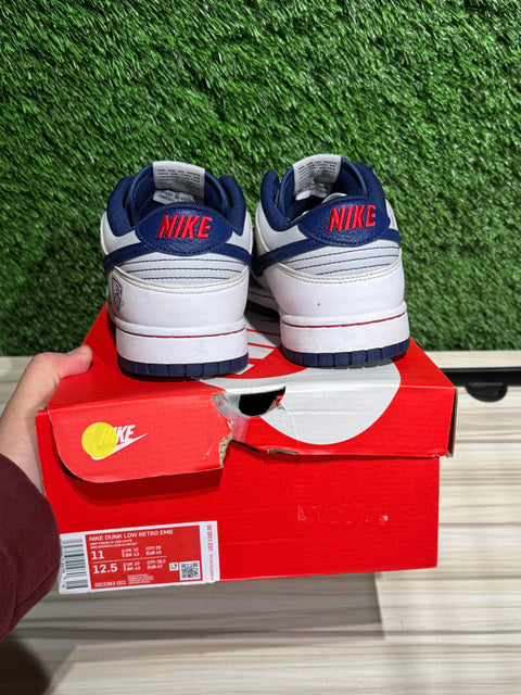 Nike Dunk Low EMB NBA 75th Anniversary Brooklyn Nets Sz 11M