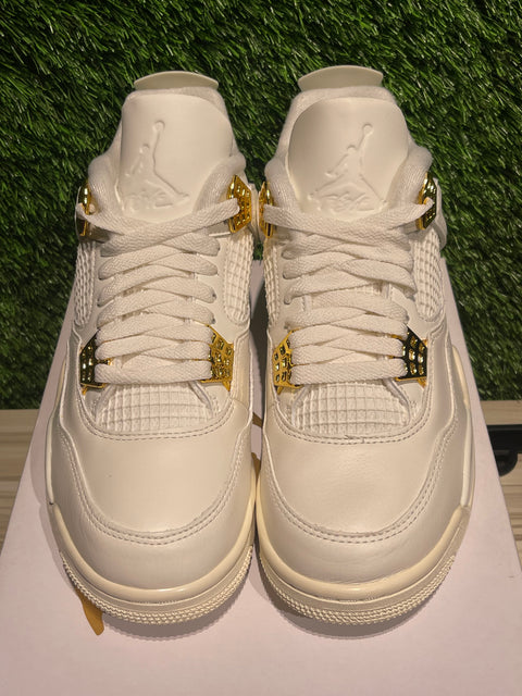 Jordan 4 Retro Metallic Gold (Women's) Sz 6.5M