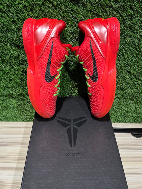 Nike Kobe 6 Protro Reverse Grinch Sz 7.5