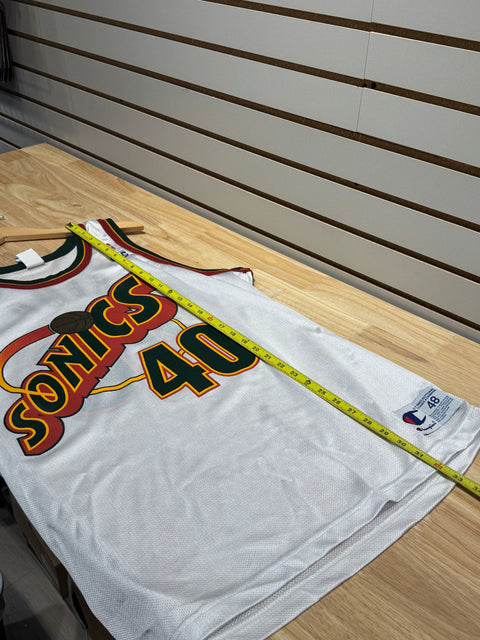 Champion Sonics Shawn Kemp #40 Jersey Sz 48