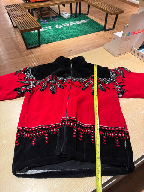 VTG Rare Coastlines Native Full Zip Fleece Sz S