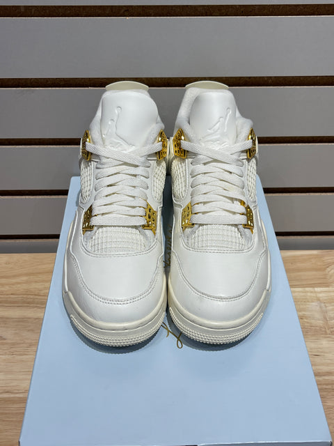 Jordan 4 Retro Metallic Gold (Women's) Sz 9W/7.5M