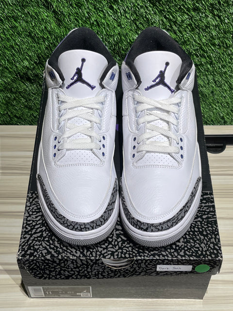 Jordan 3 Retro Dark Iris Sz 11M
