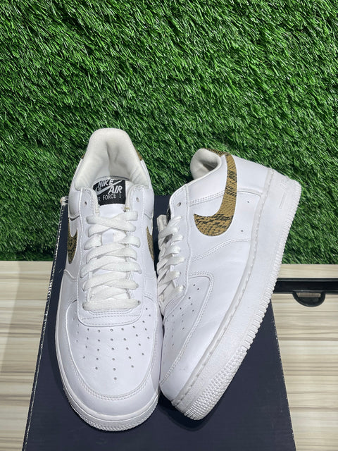 Nike Air Force 1 Low Retro Ivory Snake Sz 9