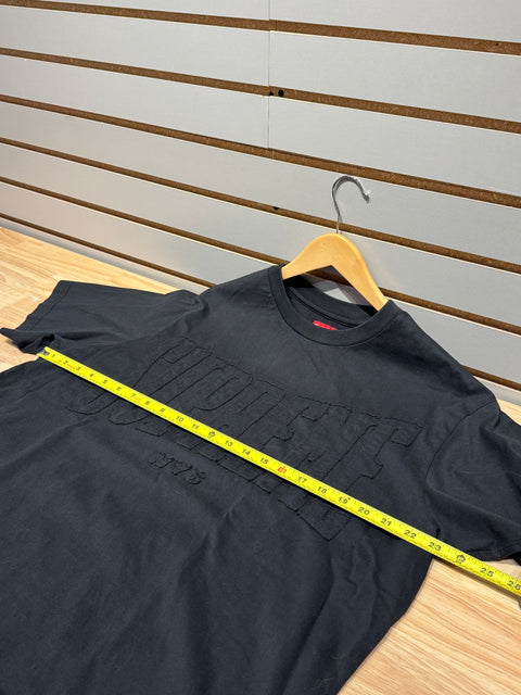 Supreme Cutout Logo S/S Top Black (FW20) Sz XL