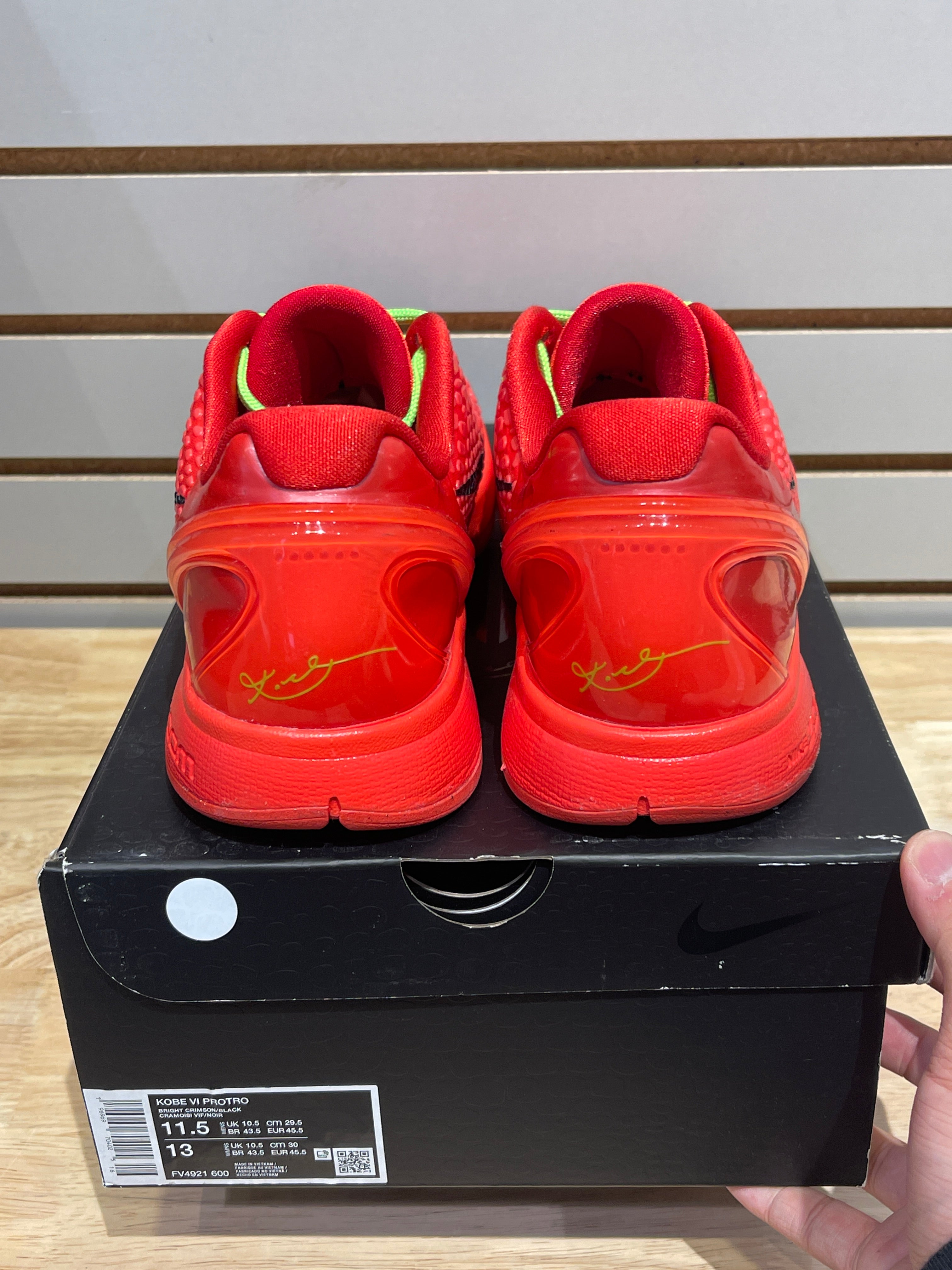 Nike Kobe 6 Protro Reverse Grinch Sz 11.5M – Sneak City
